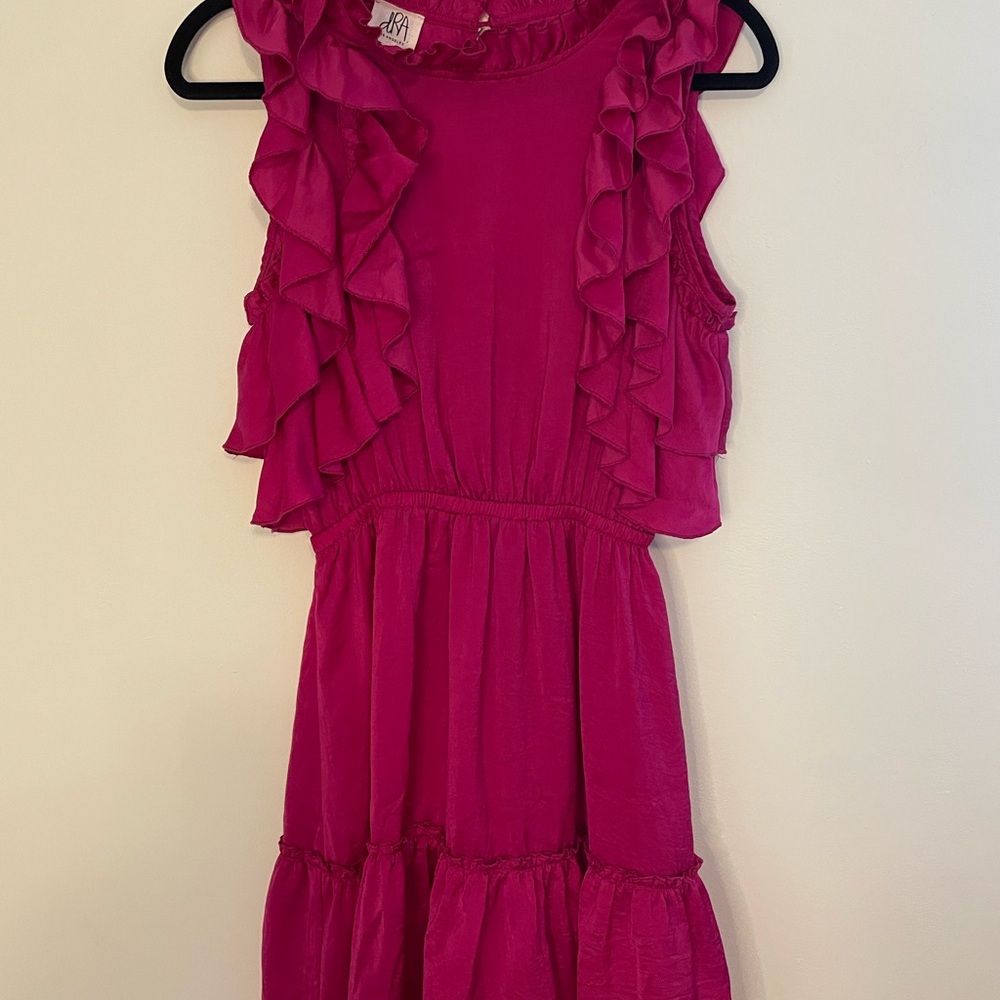 Ruffled pink dress